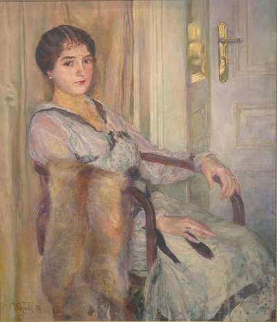 Lady in an Armchair by Ivan Vavpotic